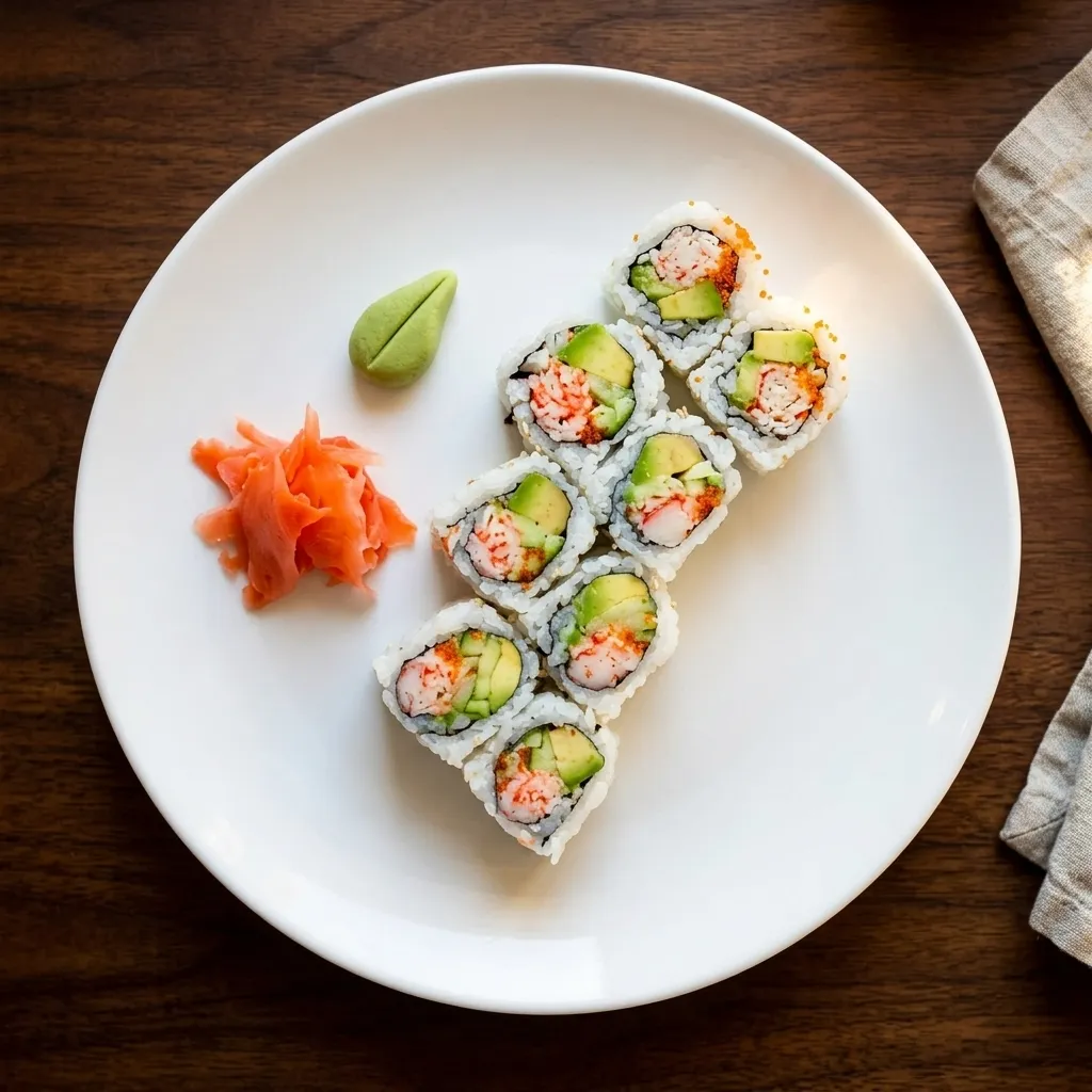 California roll at Watta Sushi in Winnipeg, MB
