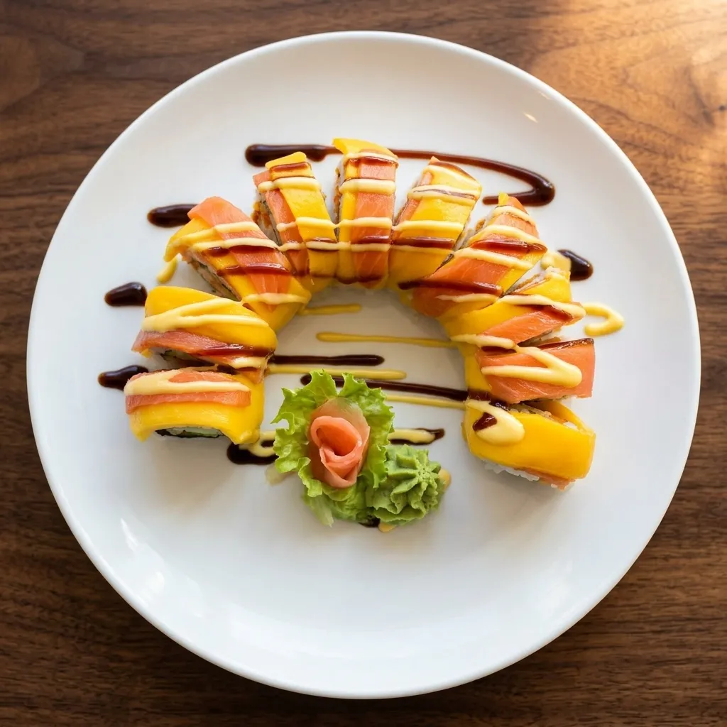 Paradise Roll sushi at Watta Sushi in Winnipeg, MB